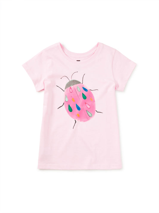 Rainy Ladybug Graphic Tee - Pink Lady