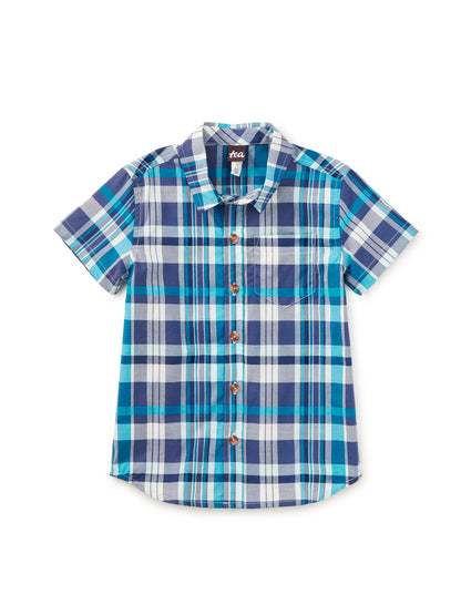 Valencia Plaid Button Up Woven Shirt
