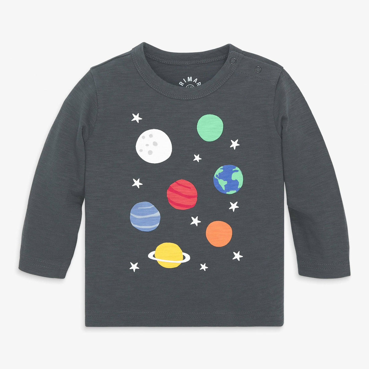 Baby long sleeve rainbow galaxy tee