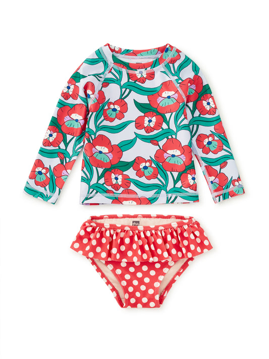 Rash Guard Baby Swim Set - Nouveau Poppy