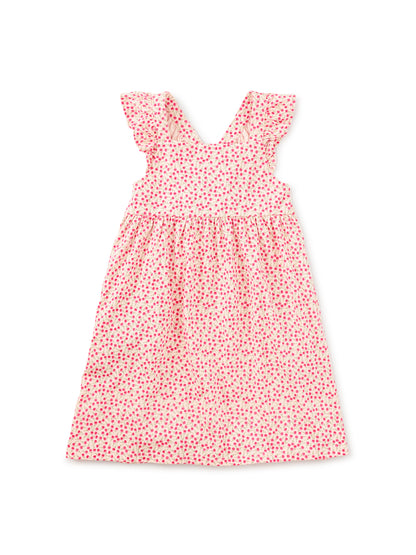 Ruffle Strap Dress - Mini Rose Toss