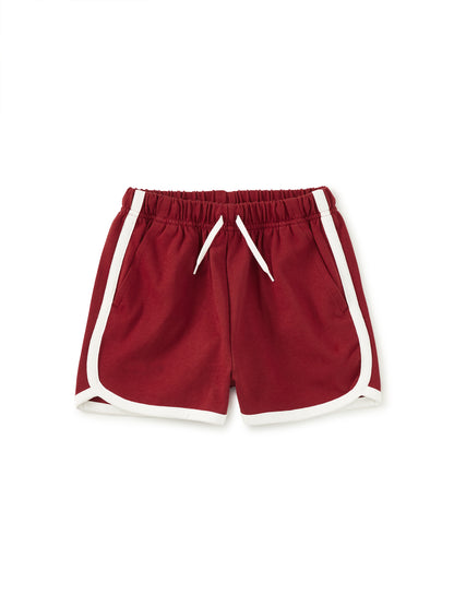 Sporty Ringer Shorts - Dark Maple