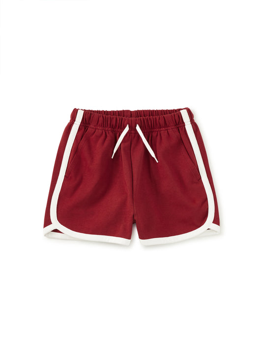 Sporty Ringer Shorts - Dark Maple