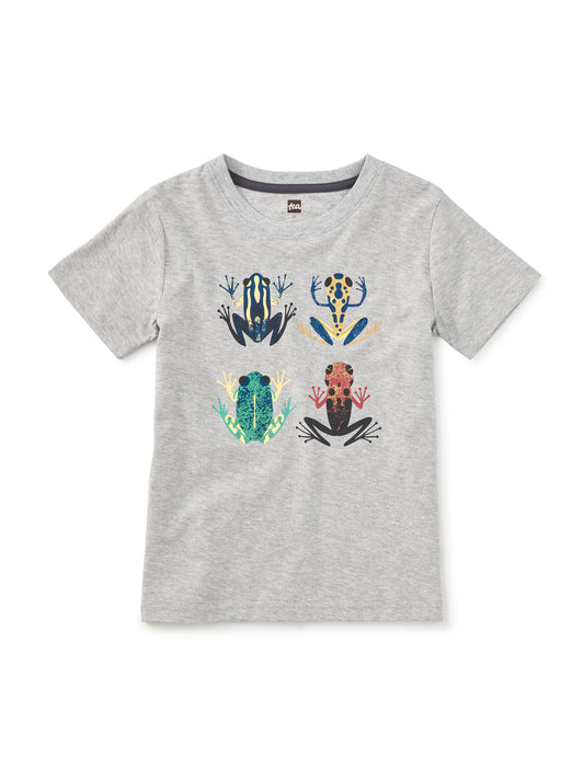 Cloud Forest Frogs Graphic Tee - Med Heather Grey