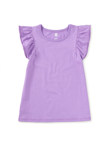 Pom-Pom Flutter Top - Paisley Purple