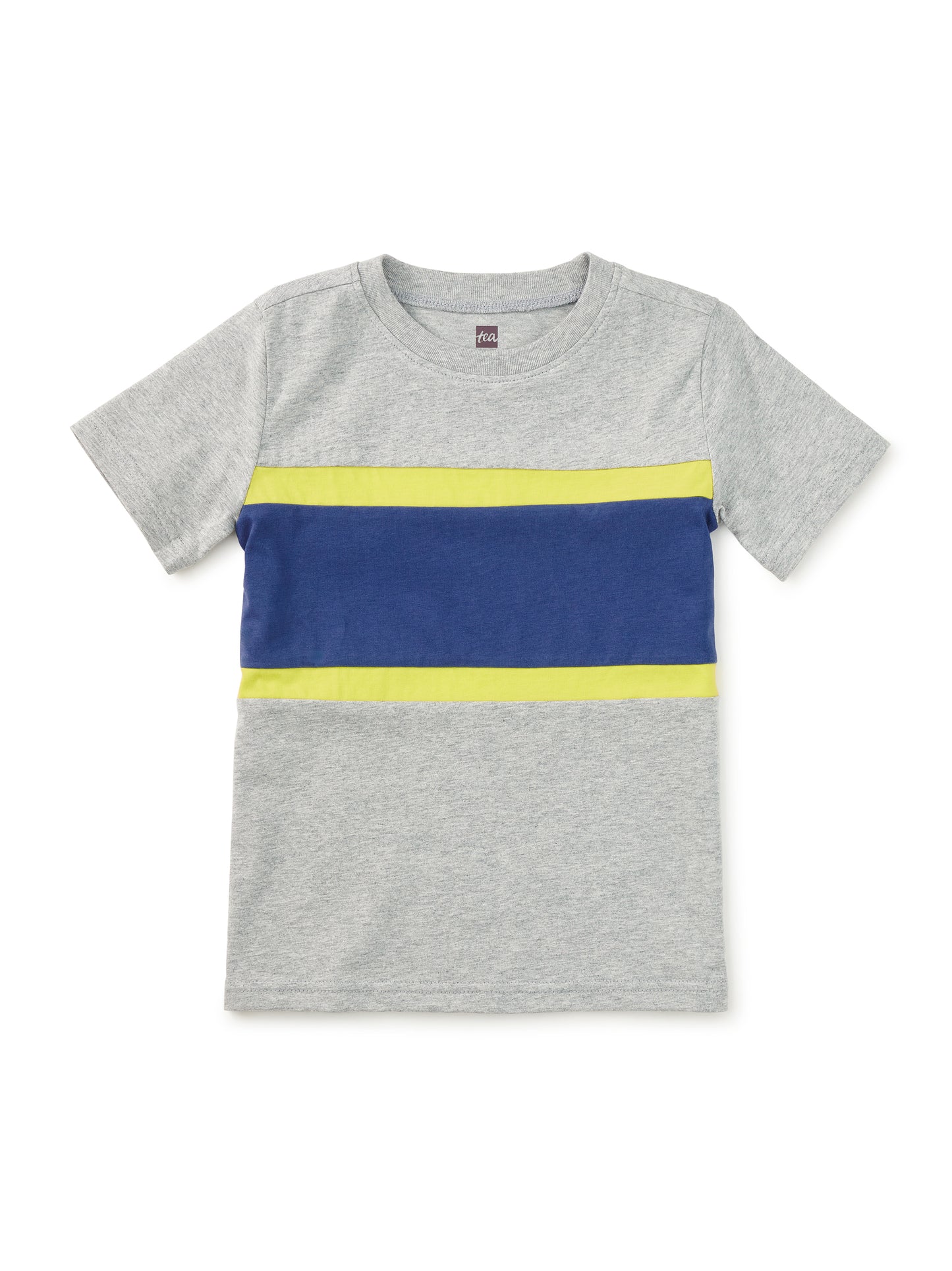 Colorblock Sporty Top - Med Heather Grey