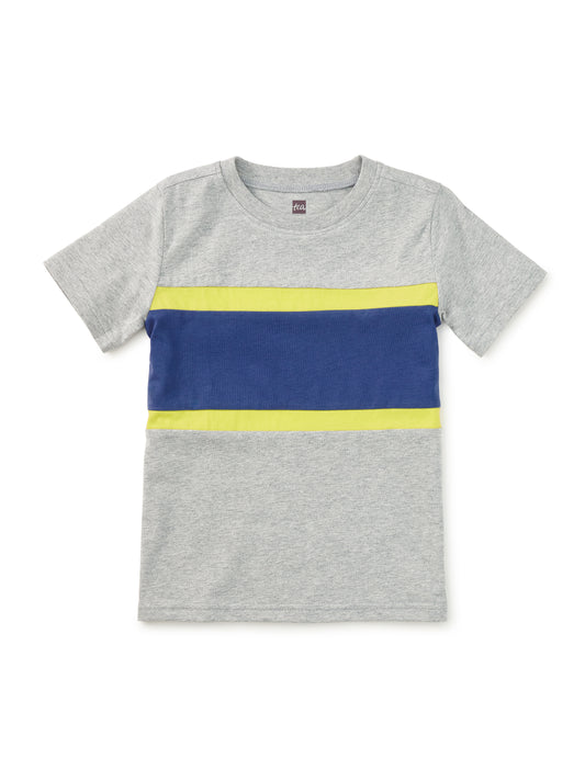 Colorblock Sporty Top - Med Heather Grey