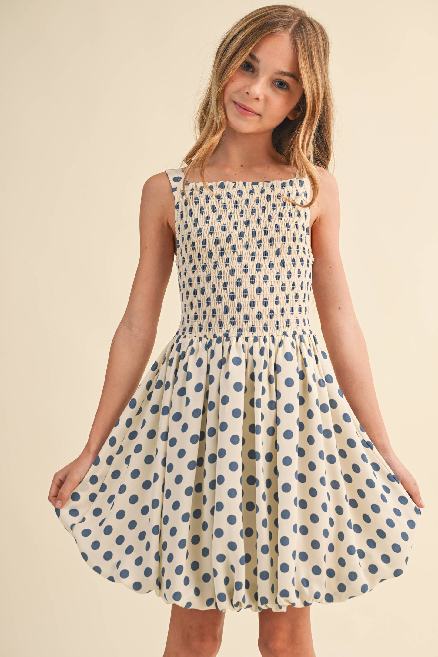 TWEEN KIDS GIRLS SL SMOCKED BUBBLE DRESS (7-12)