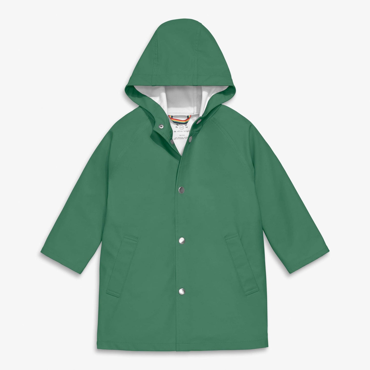 Kids' Waterproof Recycled Polyester Raincoat