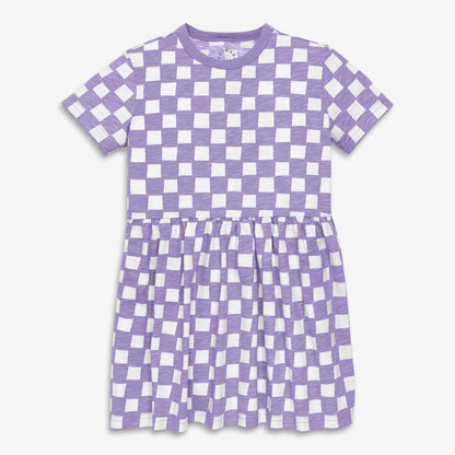 Kids check easy dress