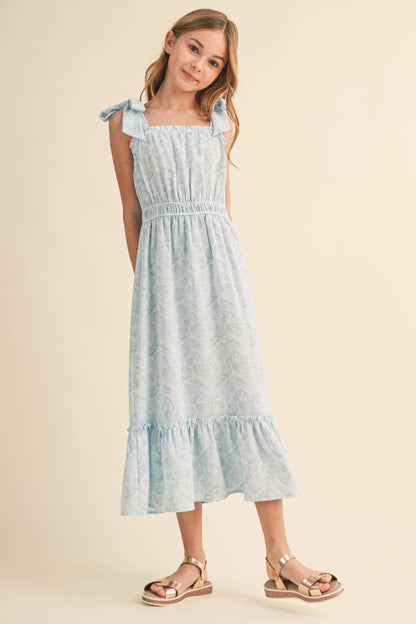 TWEEN GIRLS KIDS STRAPPY JULIETTE WAIST MIDI DRESS (7-12)