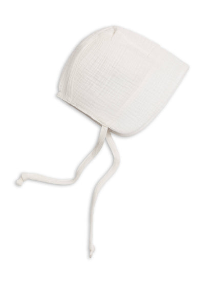 Muslin Bonnet - Coconut