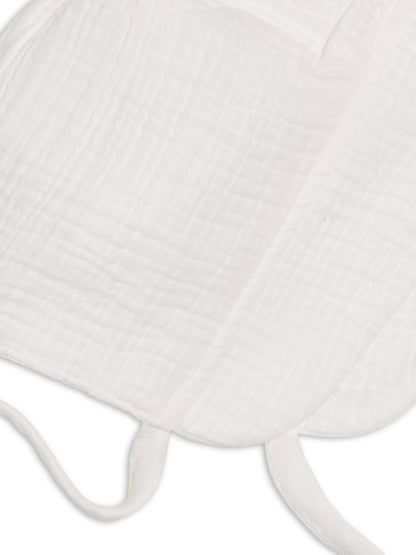 Muslin Bonnet - Coconut