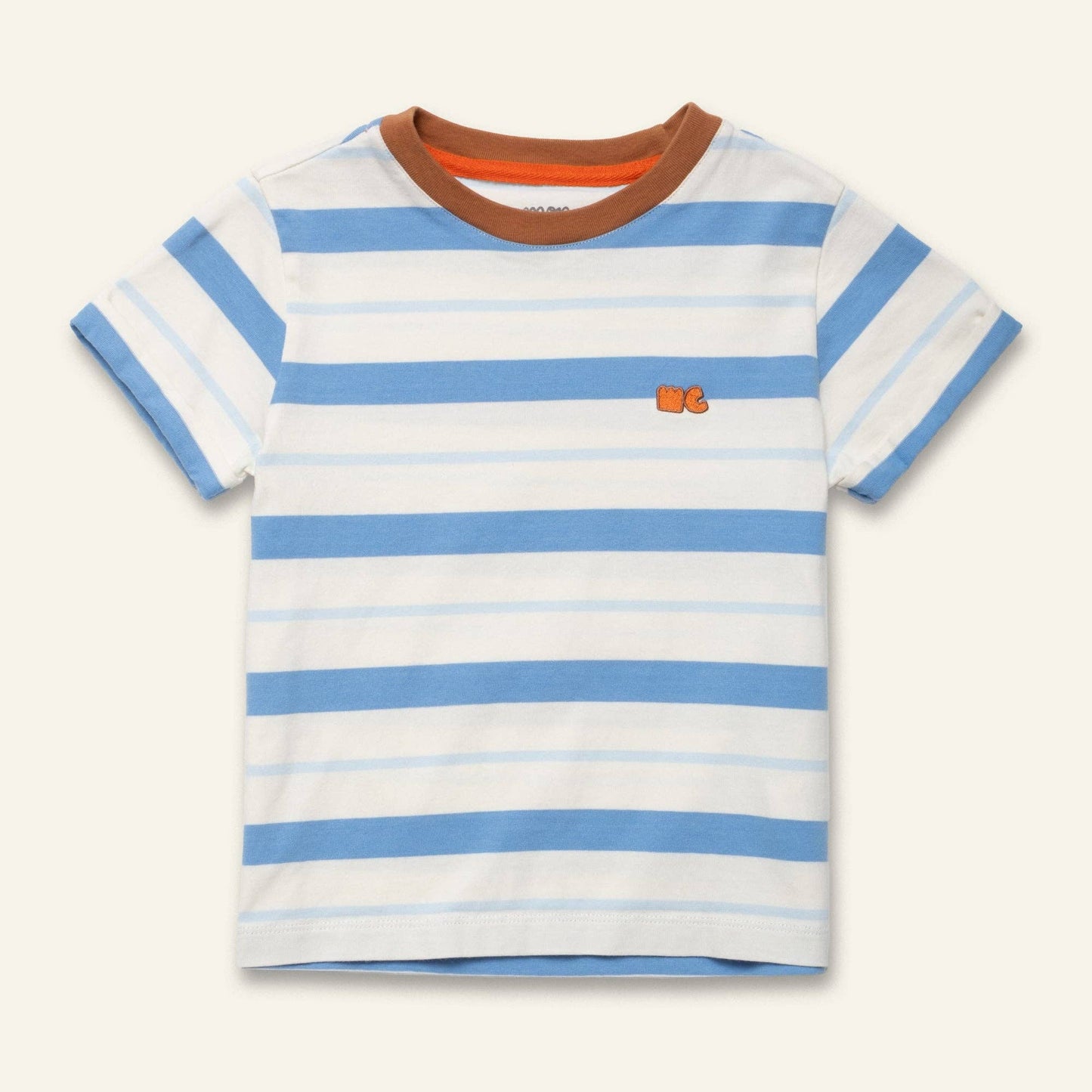 Recycled Cotton Blue Stripe T-Shirt