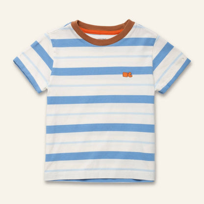 Recycled Cotton Blue Stripe T-Shirt