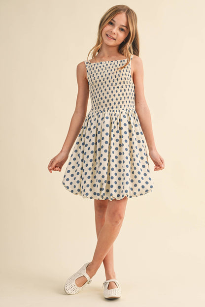 TWEEN KIDS GIRLS SL SMOCKED BUBBLE DRESS (7-12)