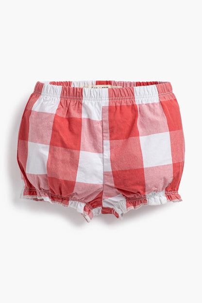 Kids Flutter Sleeve Dress- Red Gingham