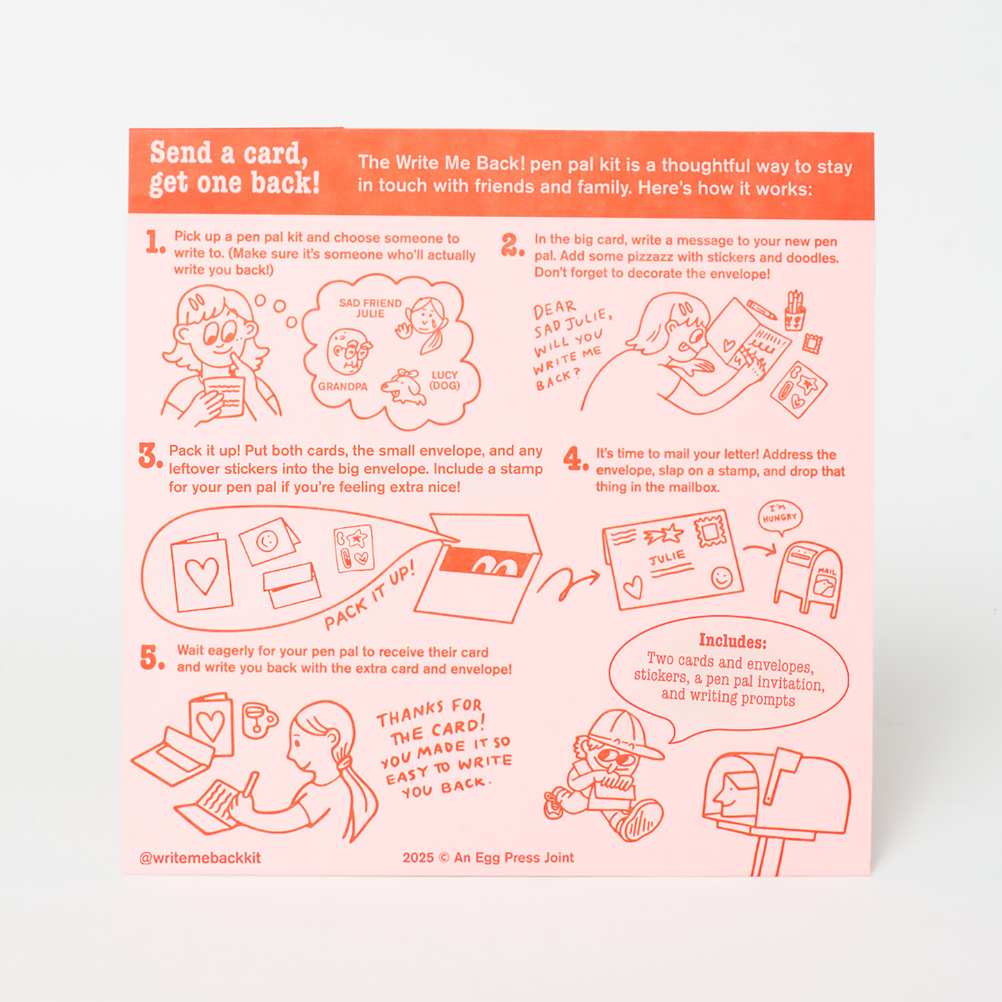 Positivity + Smiles Letter Writing Write Me Back Pen Pal Kit