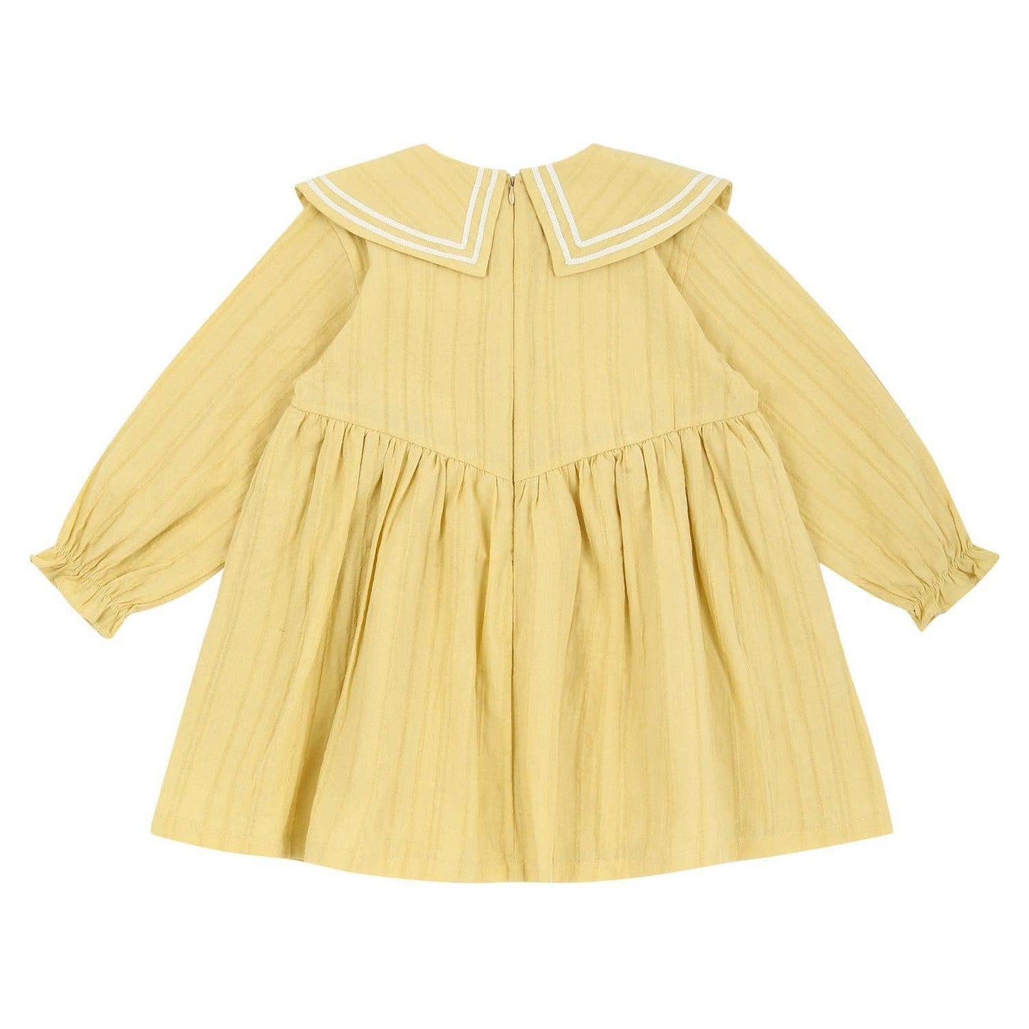 Sarah Wide Collar Textured Dress