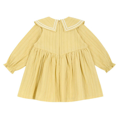 Sarah Wide Collar Textured Dress