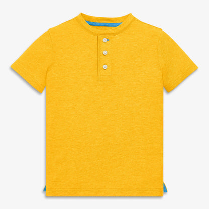 Kids Heathered Henley Tee