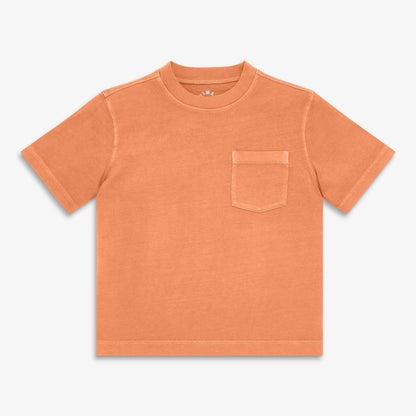 Kids garment-dyed easy pocket tee