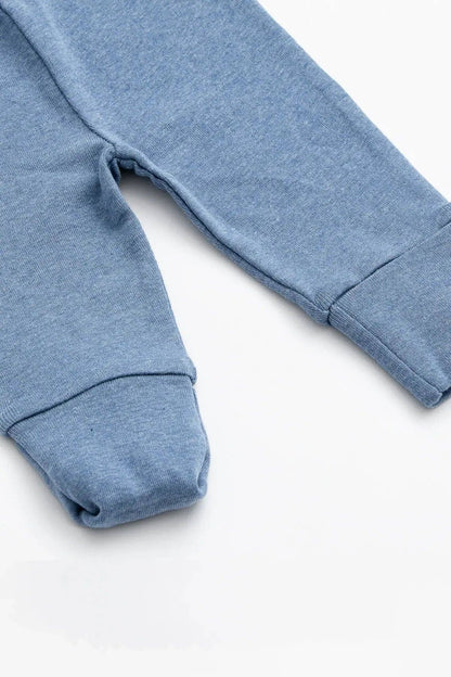 Hello Baby Pant - Light Blue Heather