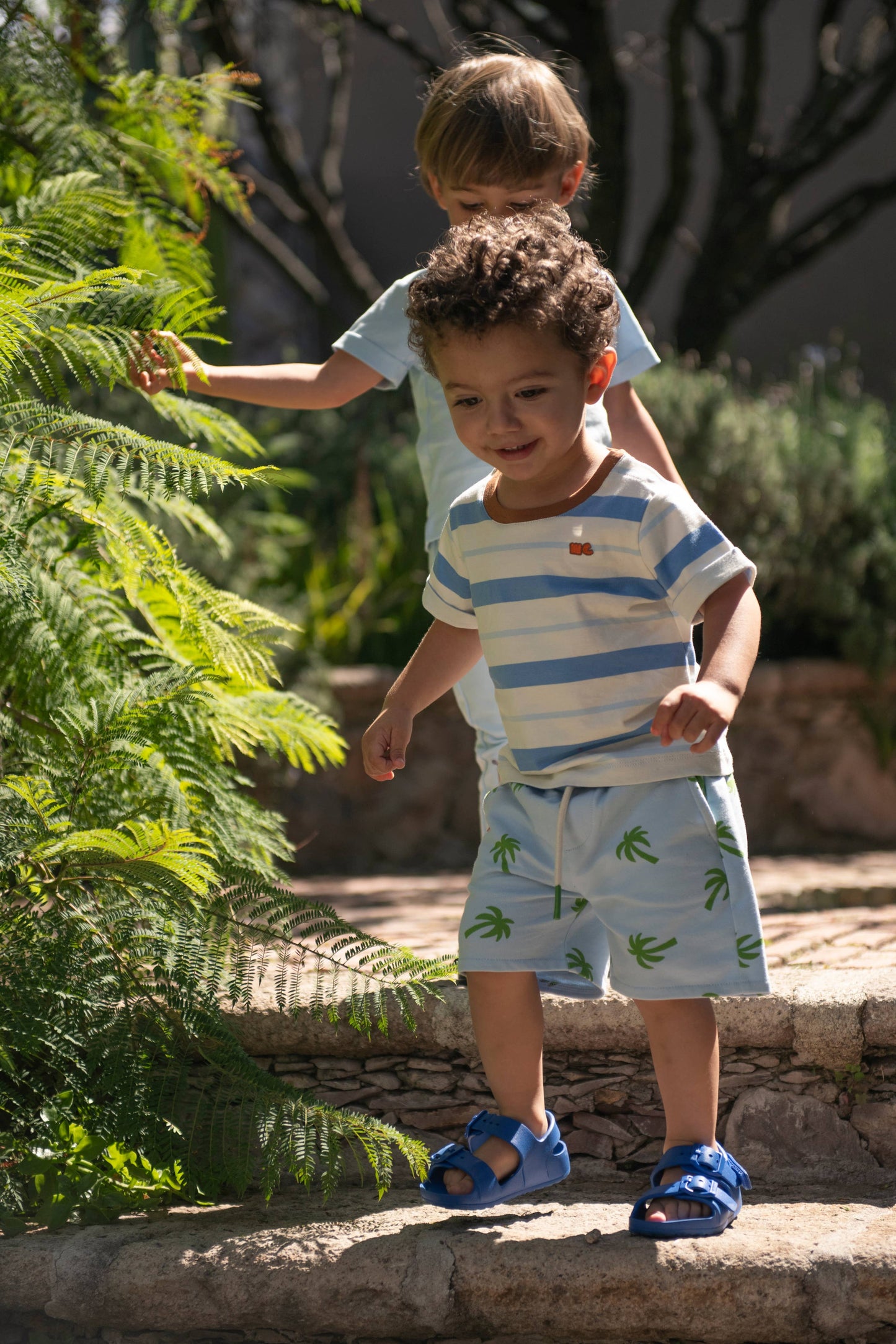 Recycled Cotton Blue Stripe T-Shirt