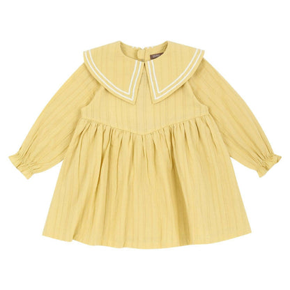 Sarah Wide Collar Textured Dress