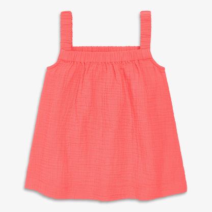 Kids cotton gauze tank