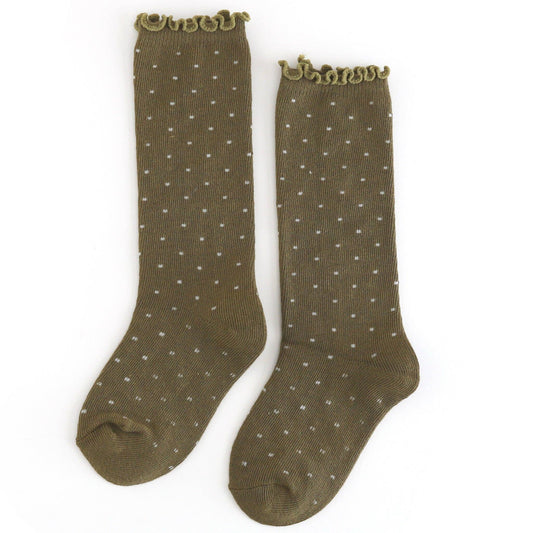 Dottie Knee Socks - Olive