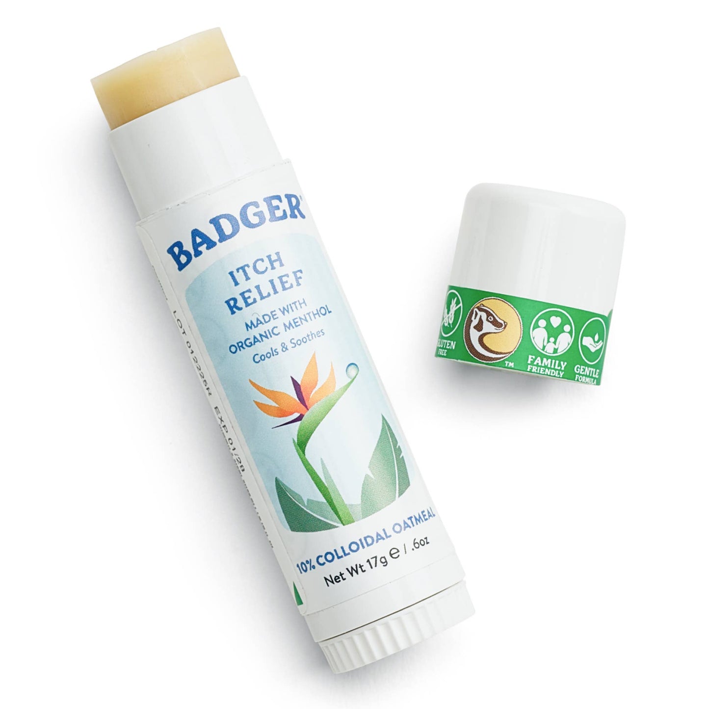 Badger Itch Relief Stick, Anti-Itch Cream for Bug Bites 12ct