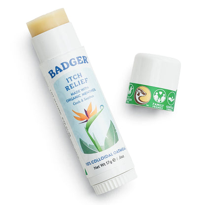 Badger Itch Relief Stick, Anti-Itch Cream for Bug Bites 12ct