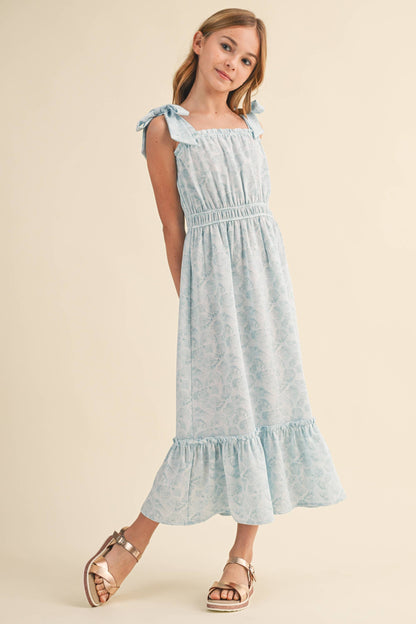 TWEEN GIRLS KIDS STRAPPY JULIETTE WAIST MIDI DRESS (7-12)