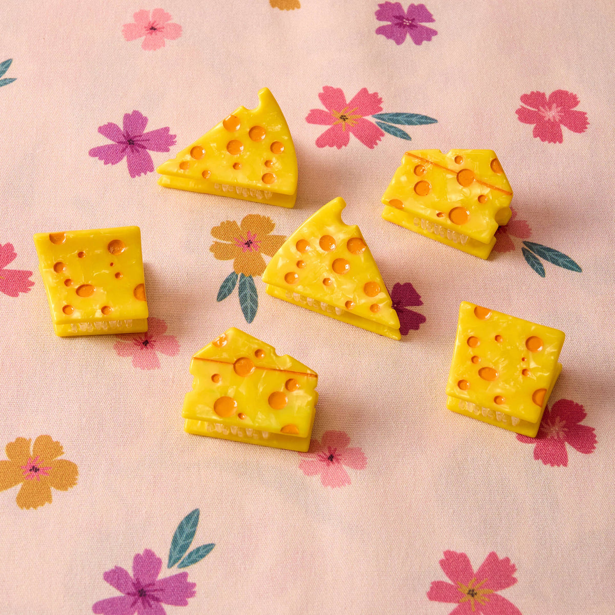 Micro Cheese Hair Claw Clip Set