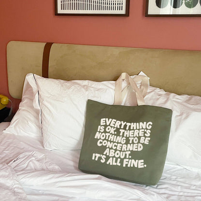 Everything is OK - Canvas Tote Bag