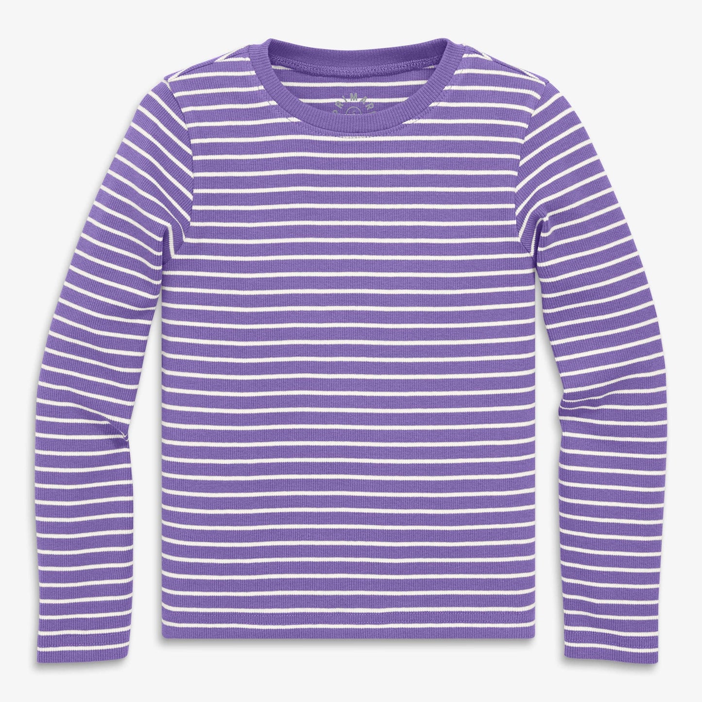 Kids long sleeve rib tee in stripe