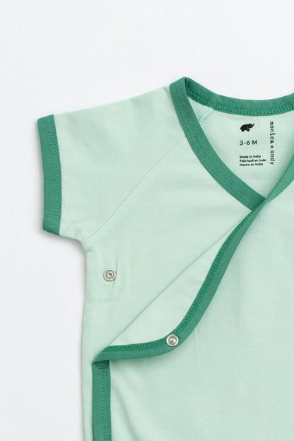 Short Sleeve Lucky Bodysuit- Green