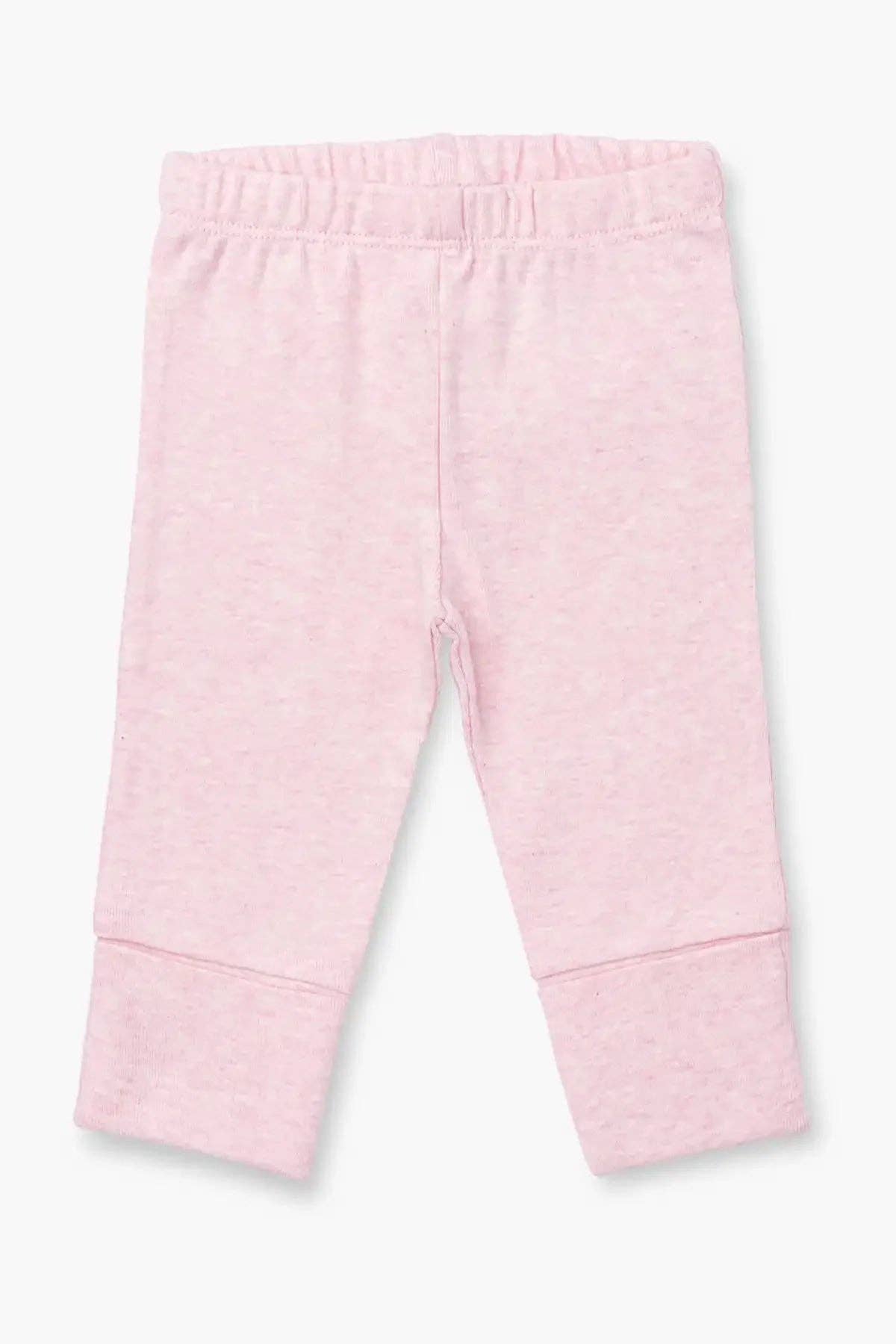 Hello Baby Pant- Light Pink Heather