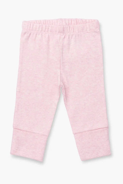 Hello Baby Pant- Light Pink Heather