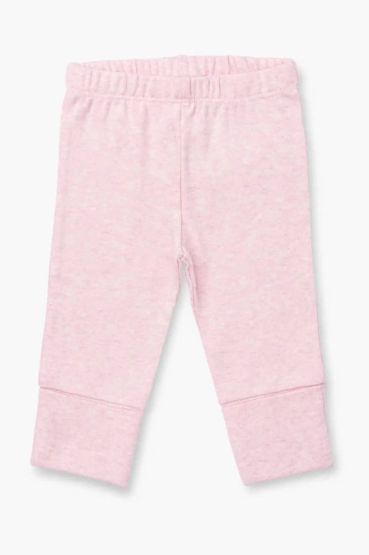 Hello Baby Pant- Light Pink Heather