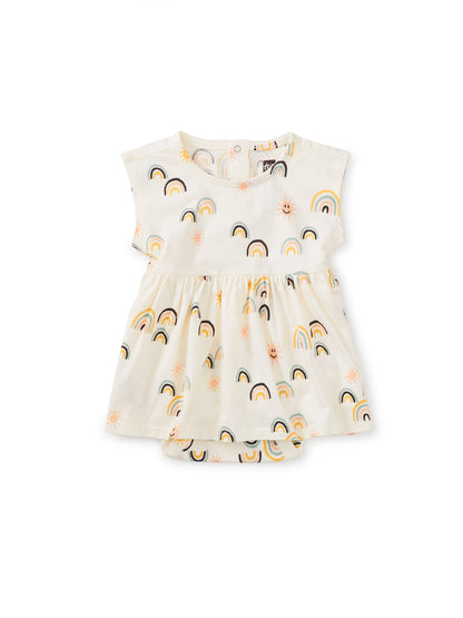 Sunshine and Rainbows Baby Bodysuit Dress
