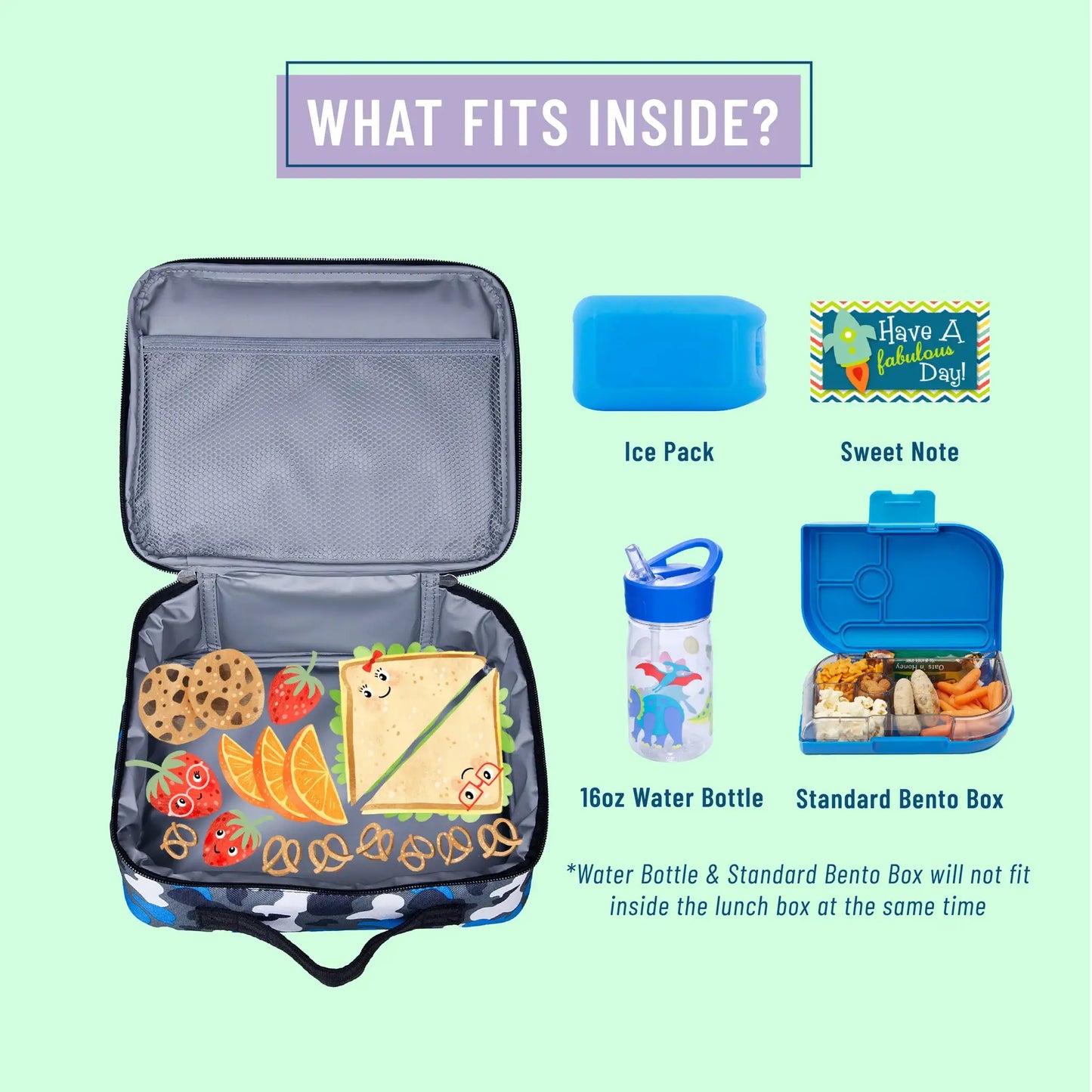 Blue Camo Lunch Box