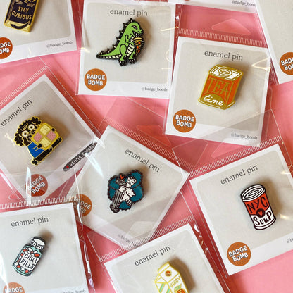 Happy Camper Tent Green Enamel Pin