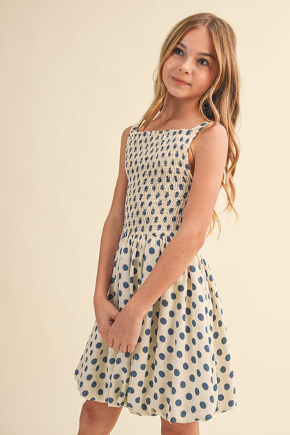 TWEEN KIDS GIRLS SL SMOCKED BUBBLE DRESS (7-12)