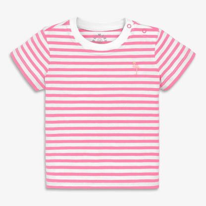 Baby embroidered stripe tee