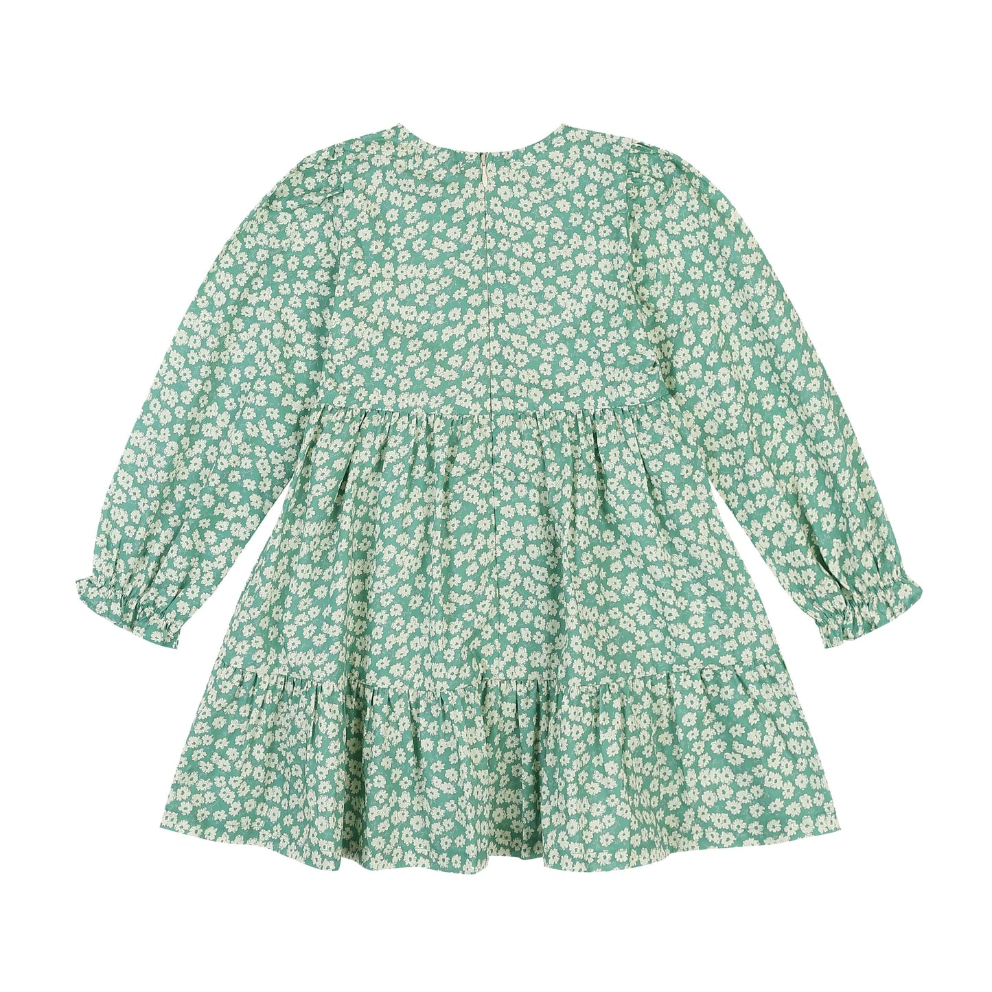 Green Floral Print Dress