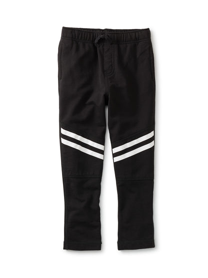 Speedy Striped Play Pant - Jet Black