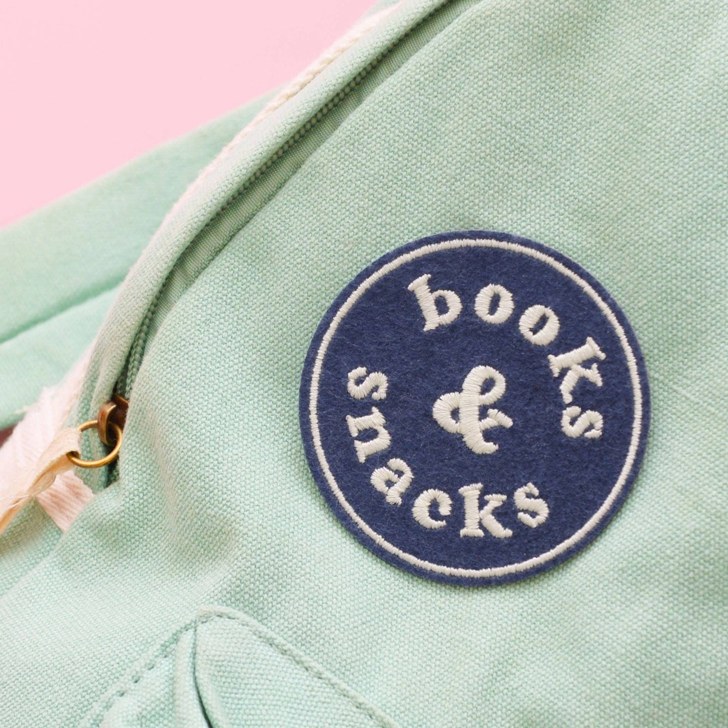 Books & Snacks - Embroidered Patch