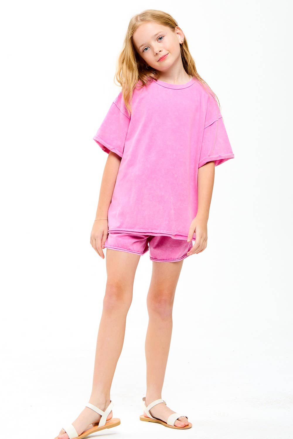 Mineral Washed Raw Edge T-Shirt